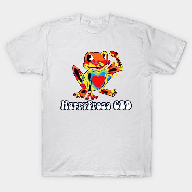 Strong Happy Frogs CBD T-Shirt by HappyFrogsCBD